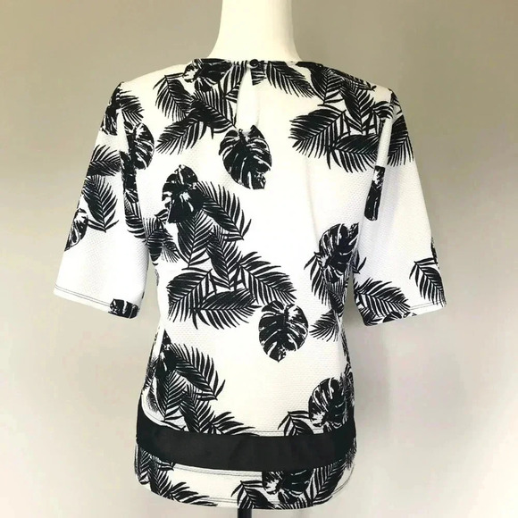 Mandy Evans Palm Leaf Short Sleeve Blouse - Picture 7 of 11